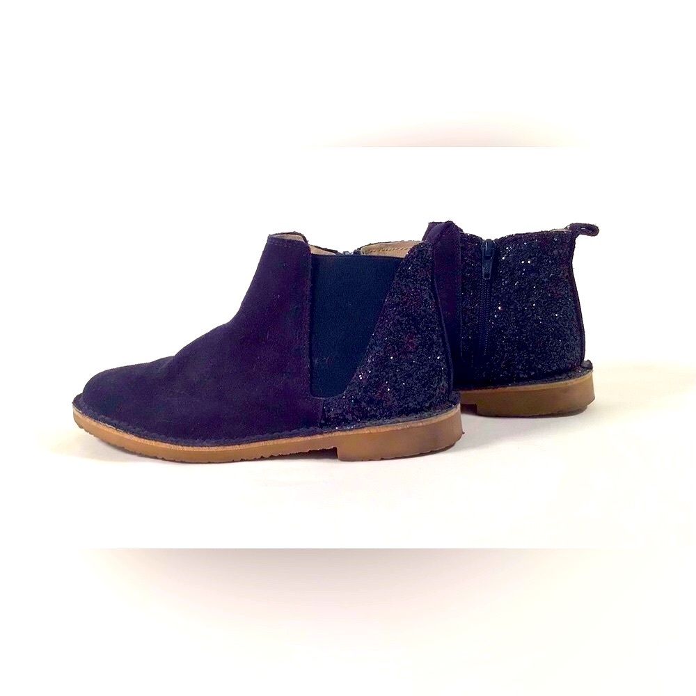Childrenchic Girls Navy Blue Sparkly Boots